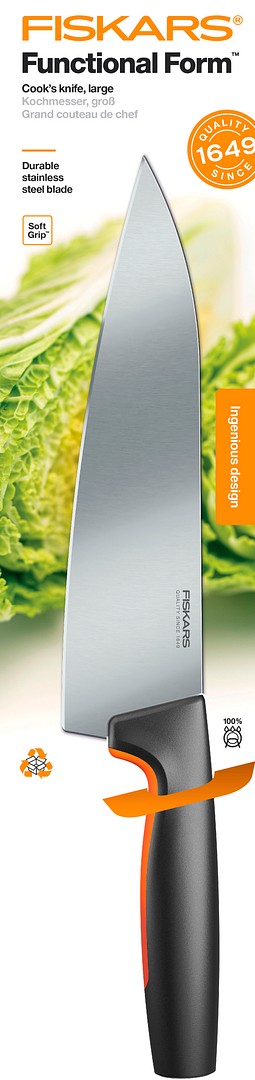 Fiskars FF Тогоочийн хутга, том (20см)