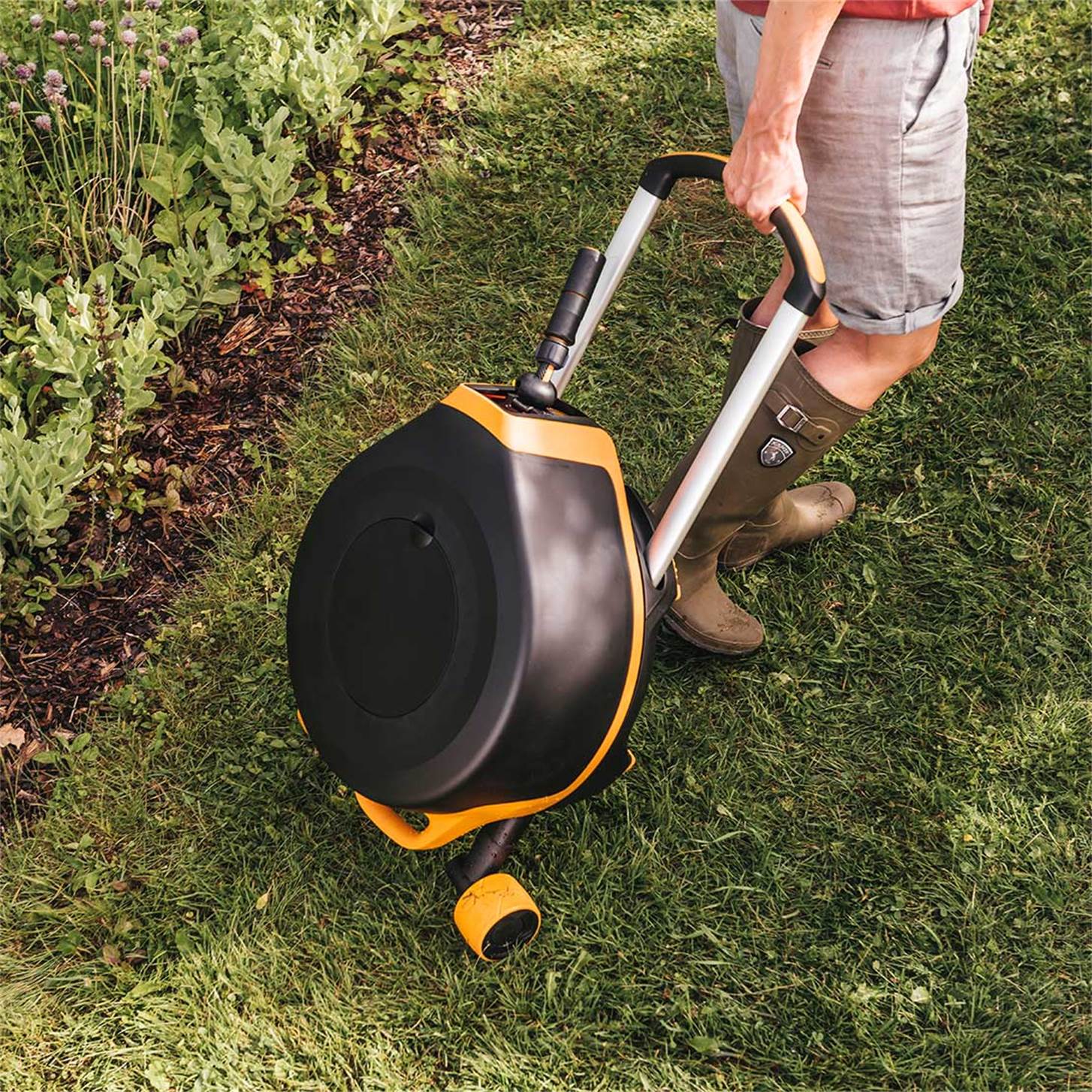 Fiskars X-Series Waterwheel Auto/дугуйтай XL 15мм - 27м