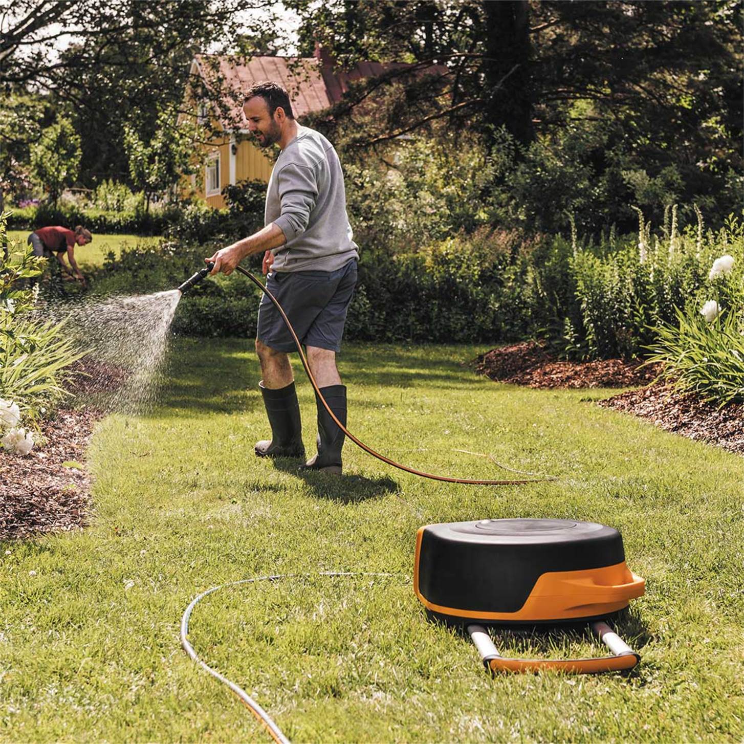 Fiskars X-Series Waterwheel Auto/дугуйтай XL 15мм - 27м