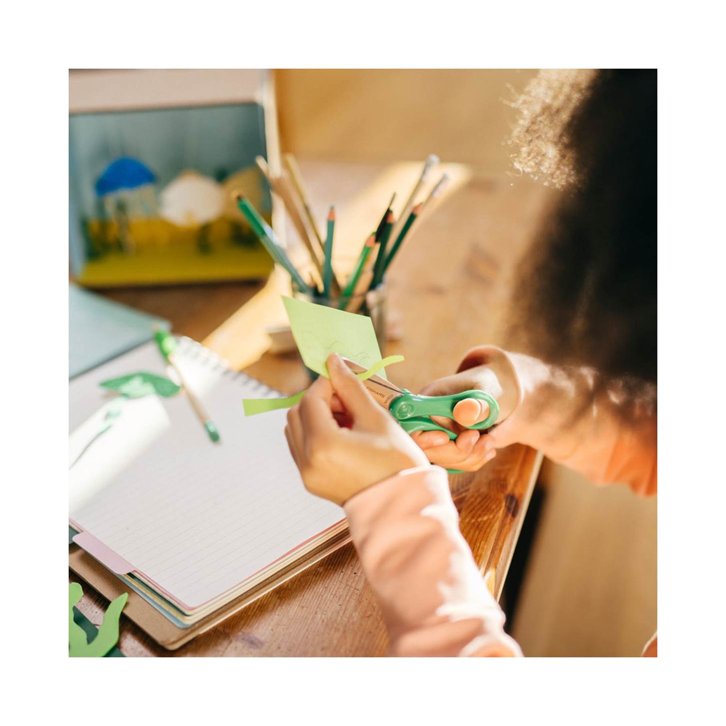 Fiskars Хүүхдийн хайч, 15см - ногоон