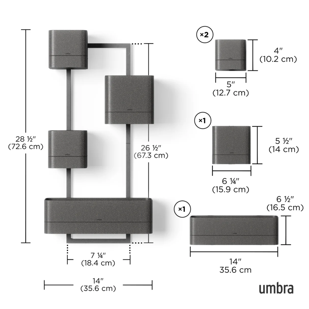 Umbra Cubiko Цэцгийн сав