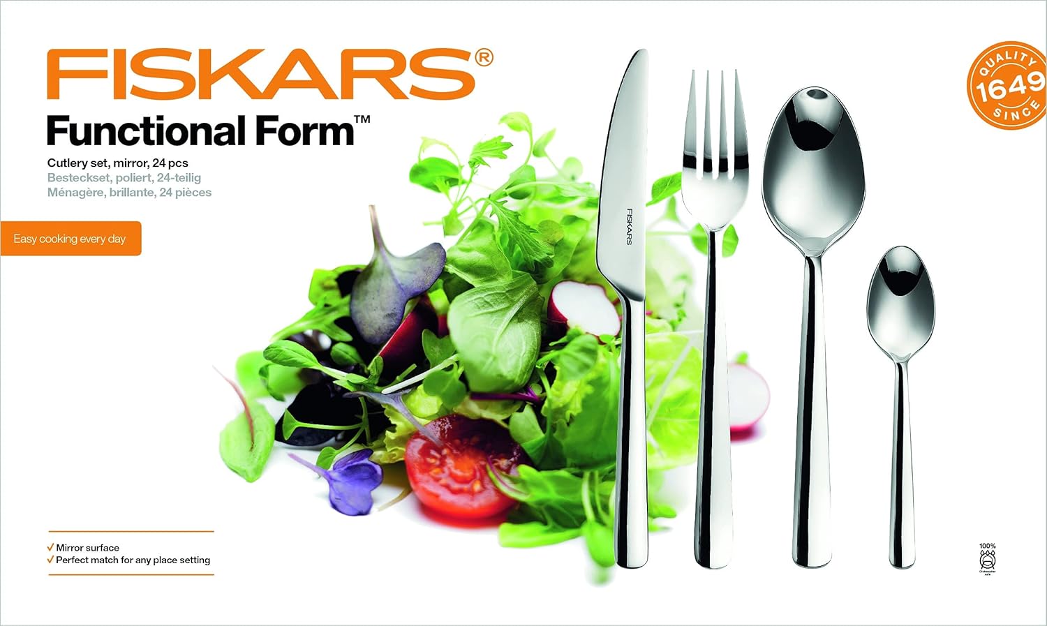 Fiskars Халбага сэрээний ком (24ш, толь)