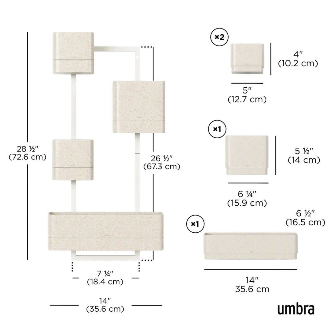 Umbra Cubiko Цэцгийн сав