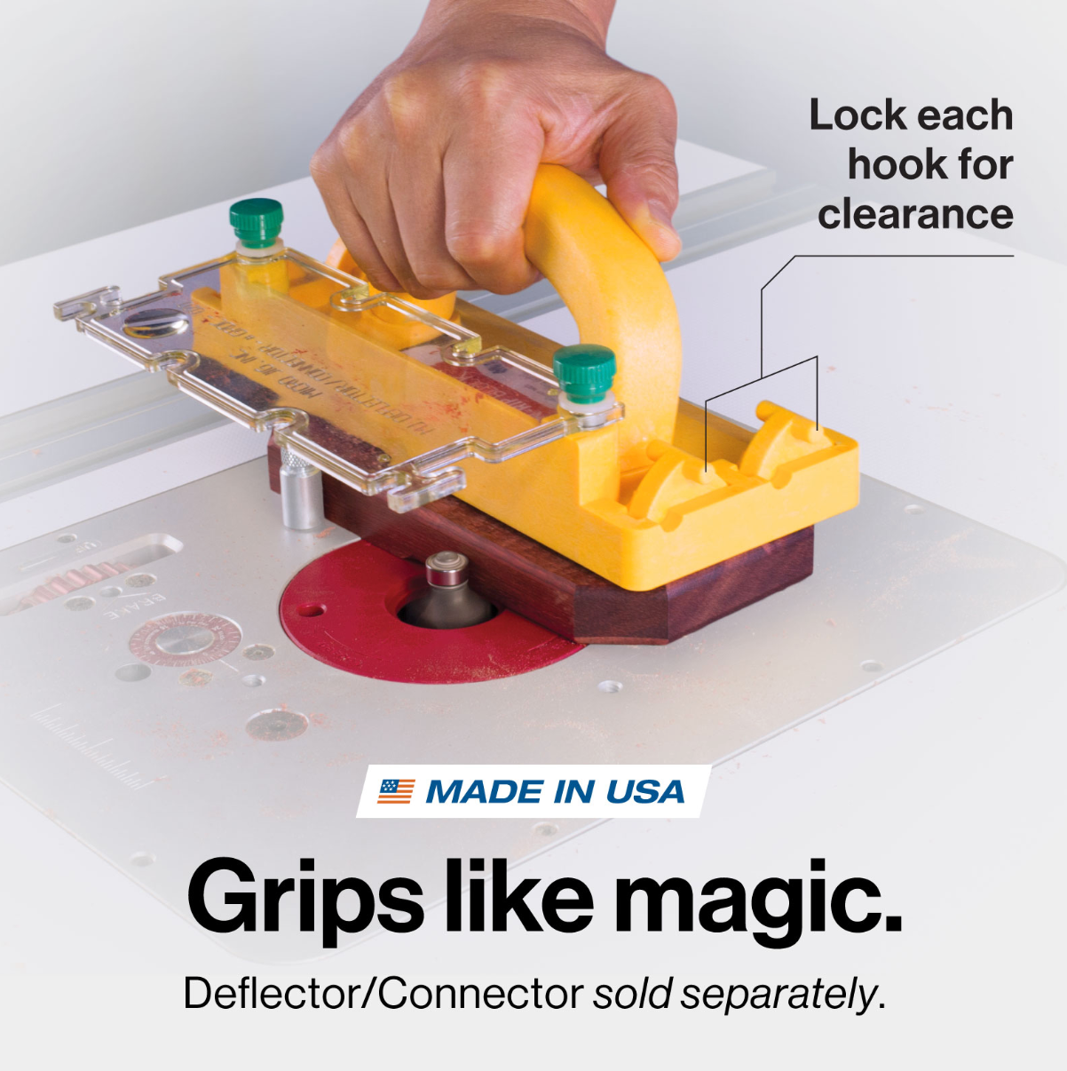 Microjig GRR-Rip Харуул, фрезерийн мод түлхэгч