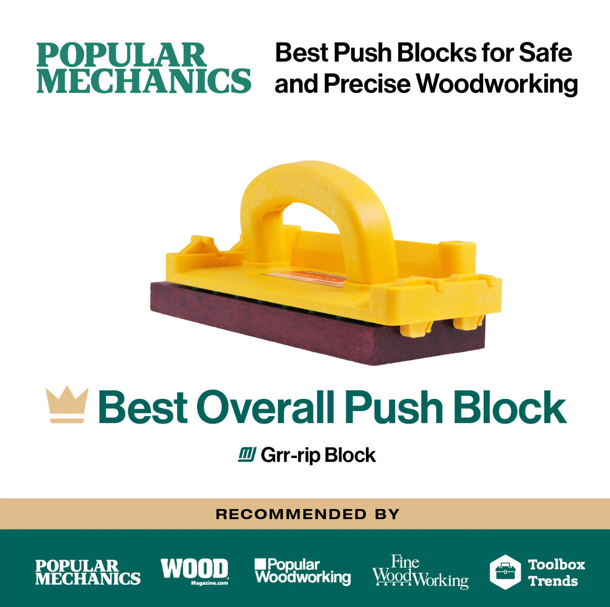 Microjig GRR-Rip Харуул, фрезерийн мод түлхэгч