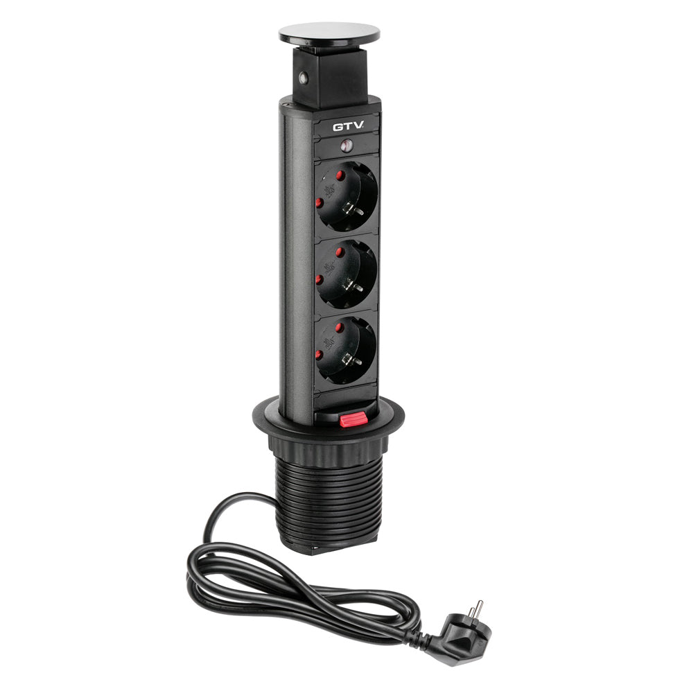 GTV Уртасгагч залгуур ширээний, босоо - USB оролттой