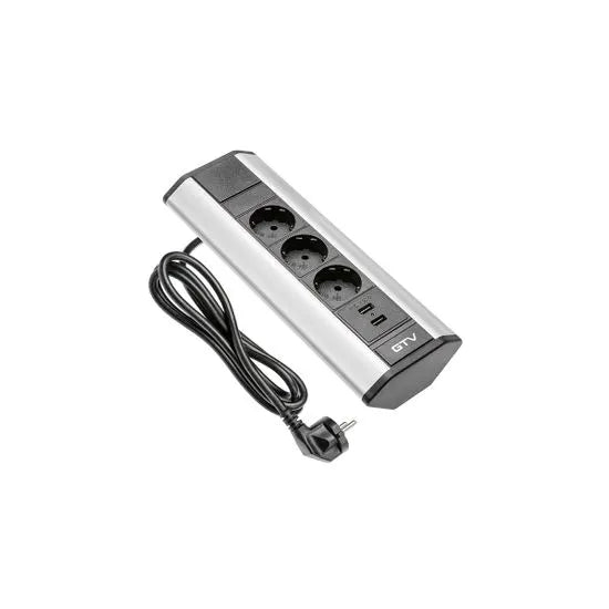 GTV Уртасгагч залгуур ширээний, булангийн - USB оролттой