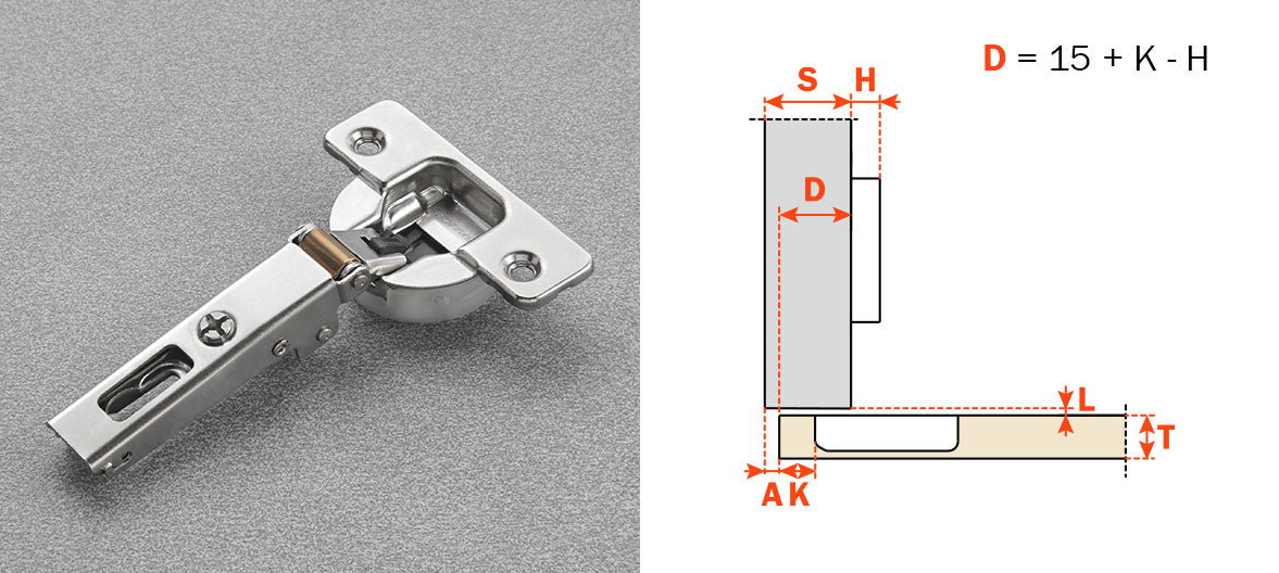Salice Titanium 110° Нугас тайвшруулагчтай (бүтэн)
