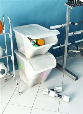 Keter All-In Хүнс хадгалах сав L (55x39x32Ө) - цагаан