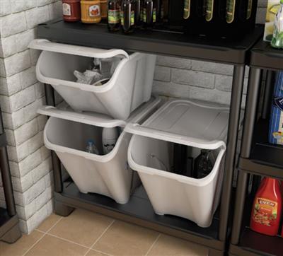 Keter All-In Хүнс хадгалах сав L (55x39x32Ө) - цагаан