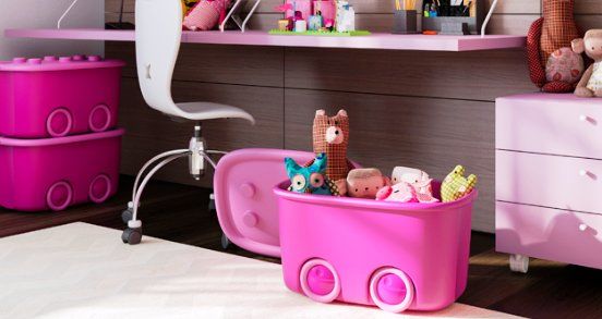 Keter Funny Box Хүүхдийн хайрцаг/дугуйтай