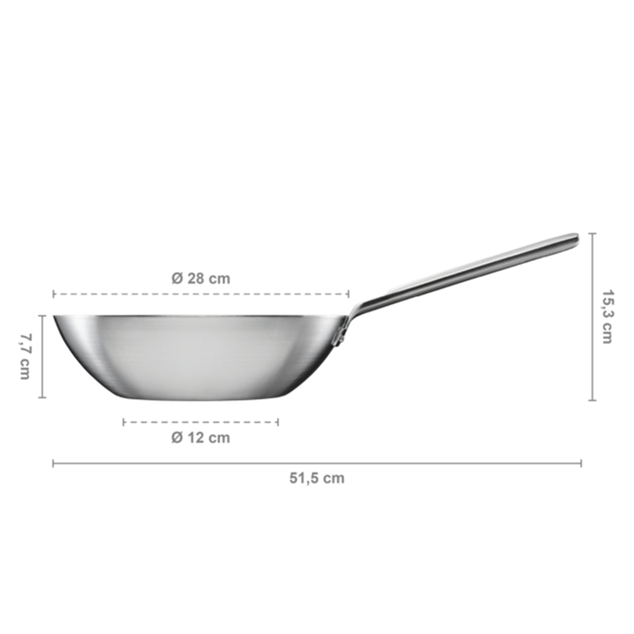 Fiskars Norden Wok Ган хайруулын таваг, 28см