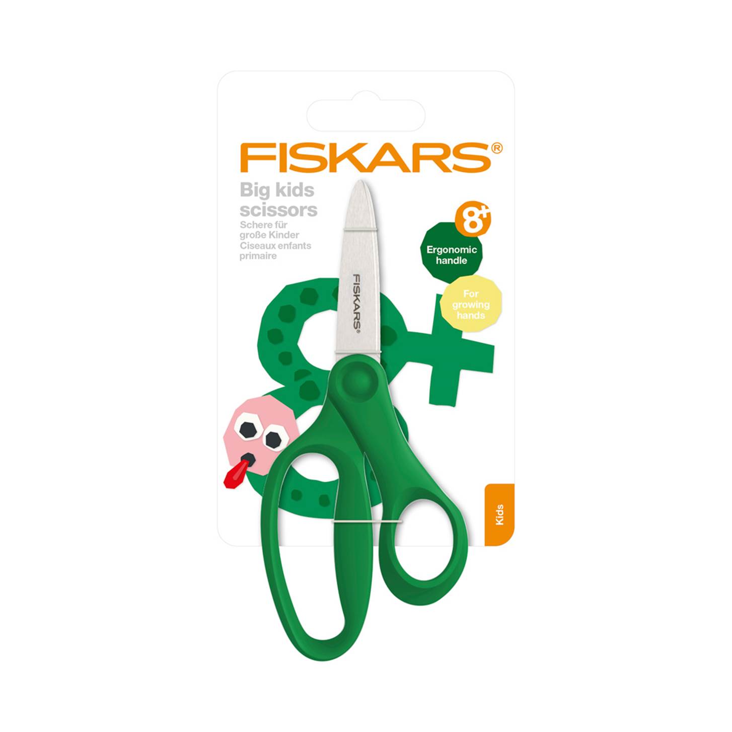 Fiskars Хүүхдийн хайч, 15см - ногоон