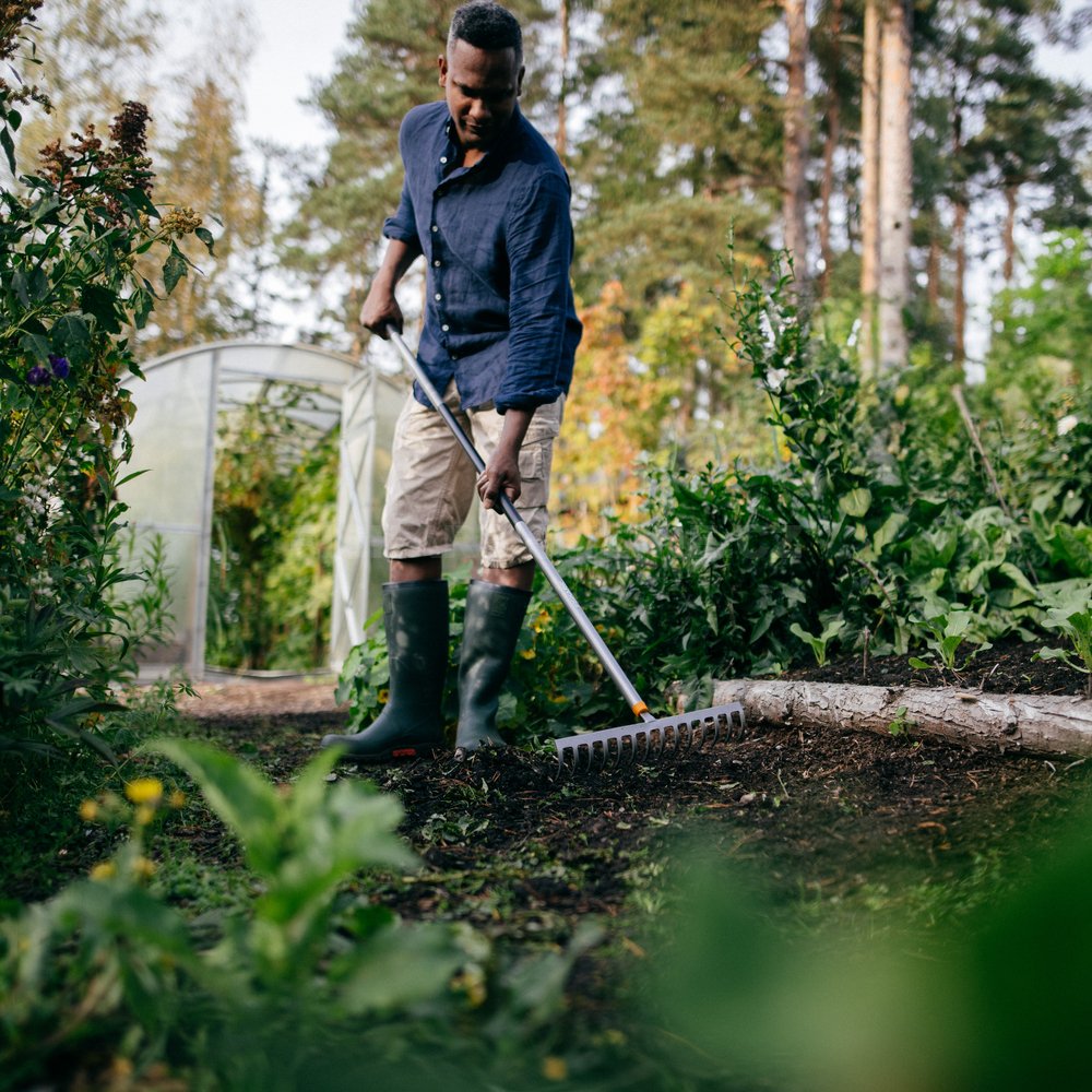 Fiskars Ergonomic Газар шорооны тармуур, 14 шүдтэй