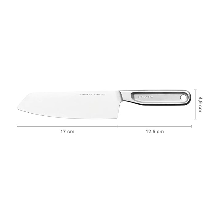 Fiskars All steel Сантоку хутга, 17см