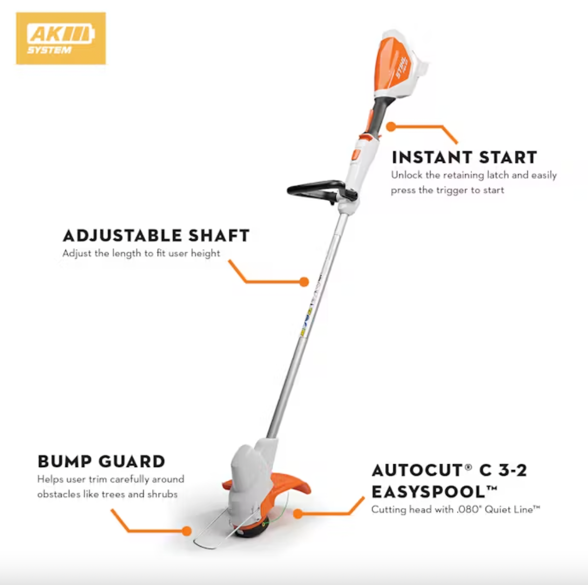 Stihl FSA57 Өвс шүргэгч - батарей x1 / сэт
