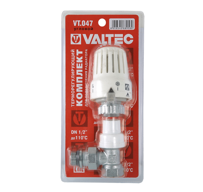 VALTEC Термостат толгойтой өгөх винтель Ф15 (1/2&quot;) (булан)