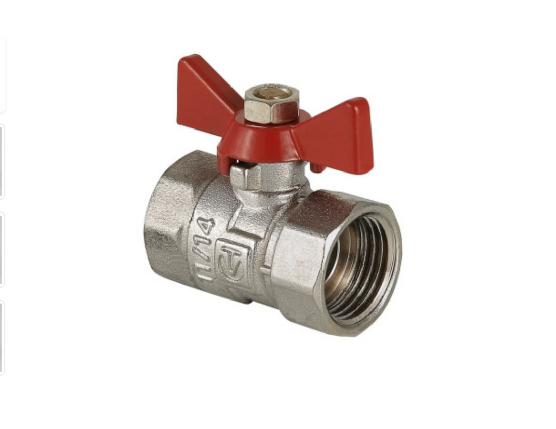 VALTEC Бөмбөлгөн хаалт Ф20 / COMPACT эрвээхэй эм/эм