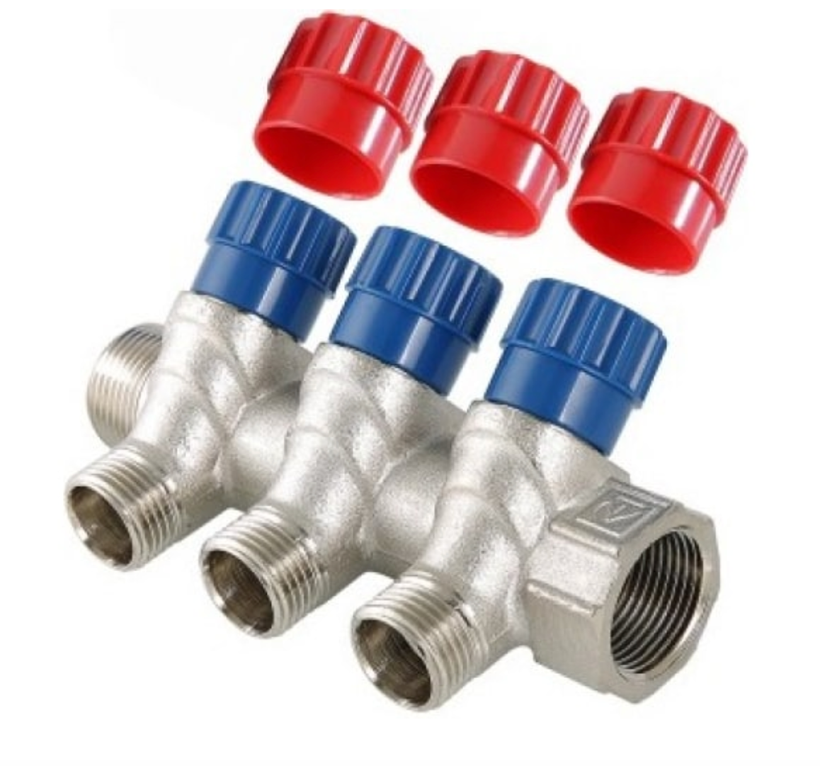 VALTEC Коллектор (вентилтэй) 25 х 3 x 1/2&quot; эм/эр