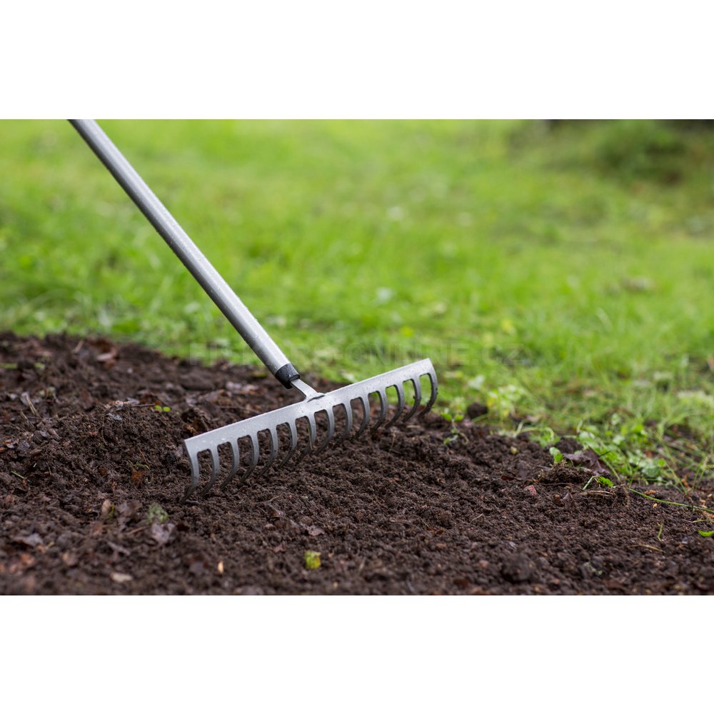 Fiskars Ergonomic Газар шорооны тармуур, 14 шүдтэй